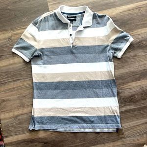 Striped polo shirt
